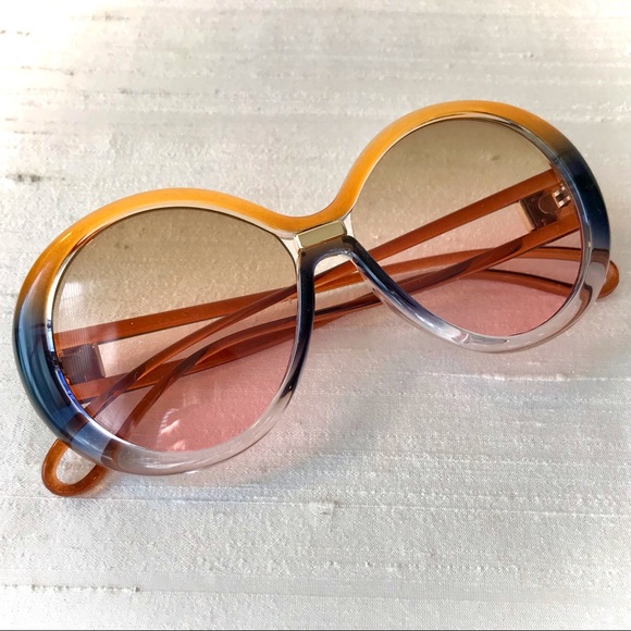 Stylish Gradient Sunglasses - Orange and Pink